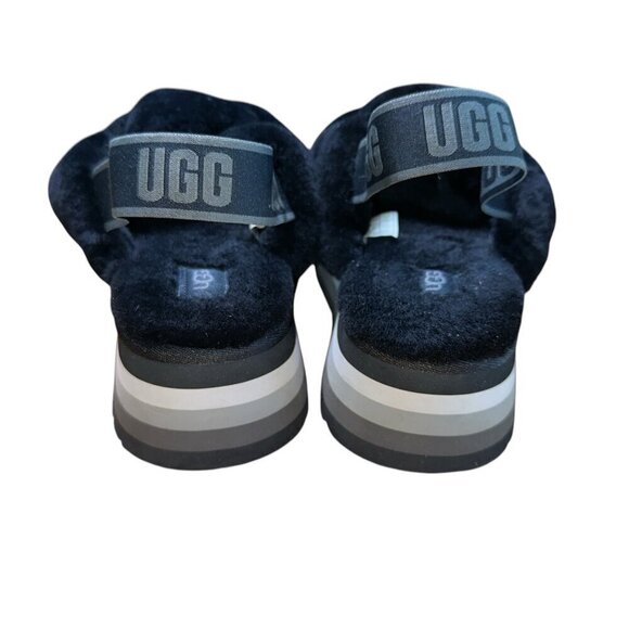 UGG | Disco Knot Sandal | Black | Womens 9 - Picture 4 of 6